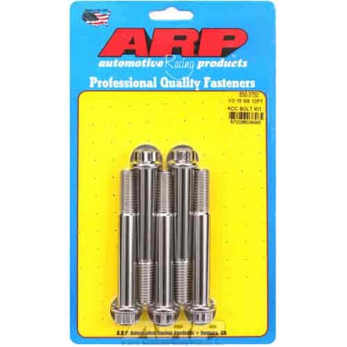 1/2 -13 x 3.750 12pt SS bolts
