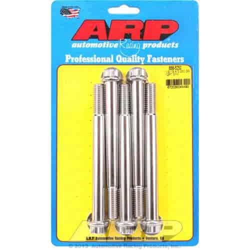1/2 -13 x 5.250 12pt SS bolts