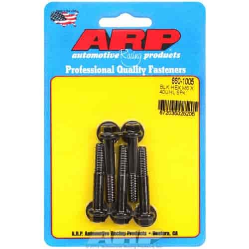 Black Oxide, M6 x 1.00, 40mm UHL, Hex