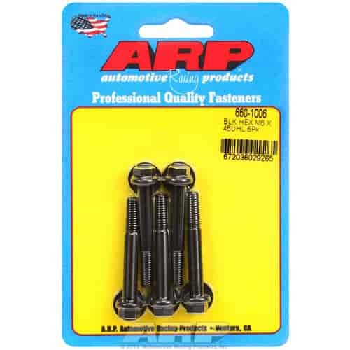 Black Oxide, M6 x 1.00, 45mm UHL, Hex