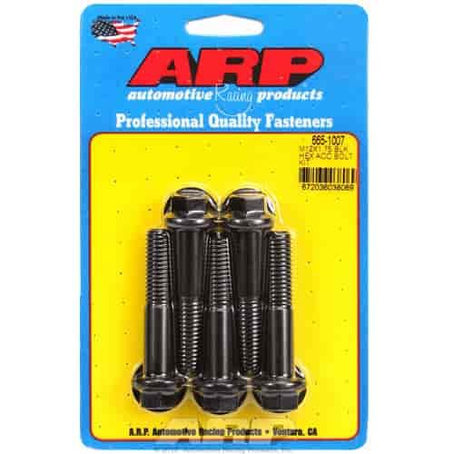M12 x 1.75 x 60 hex black oxide bolts