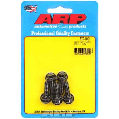 Black Oxide, M6 x 1.00, 20mm UHL, 12-point