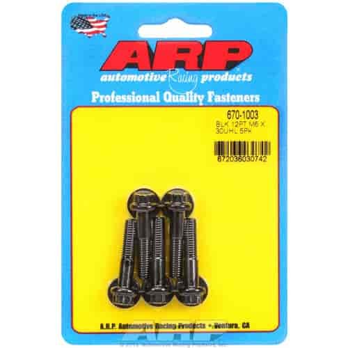Black Oxide, M6 x 1.00, 30mm UHL, 12-point