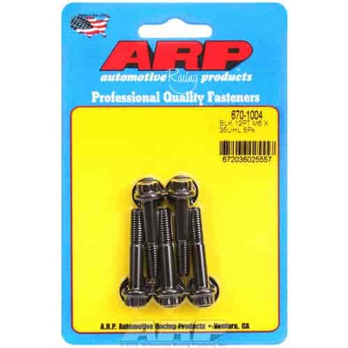 Black Oxide, M6 x 1.00, 35mm UHL, 12-point