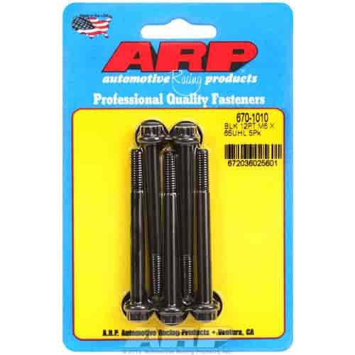 Black Oxide, M6 x 1.00, 65mm UHL, 12-point
