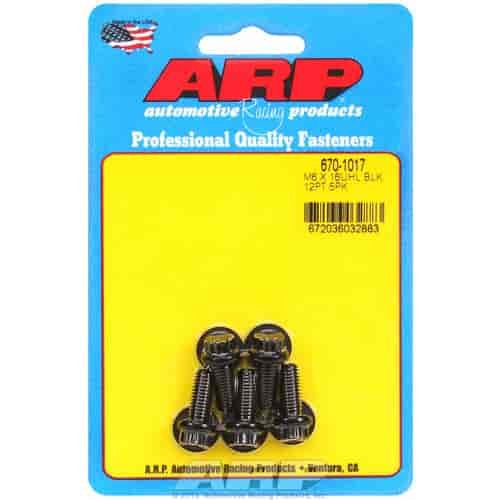 Black Oxide, M6 x 1.00, 16mm UHL, 12-point