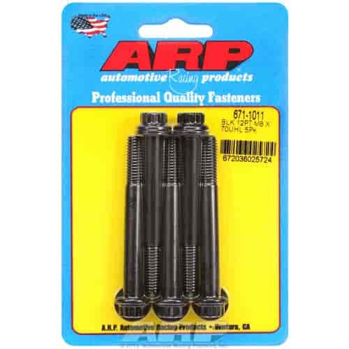 Black Oxide, M8 x 1.25, 70mm UHL, 12-point