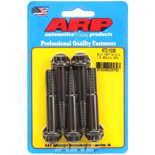 Black Oxide, M10 x 1.50, 60mm UHL, 12-point