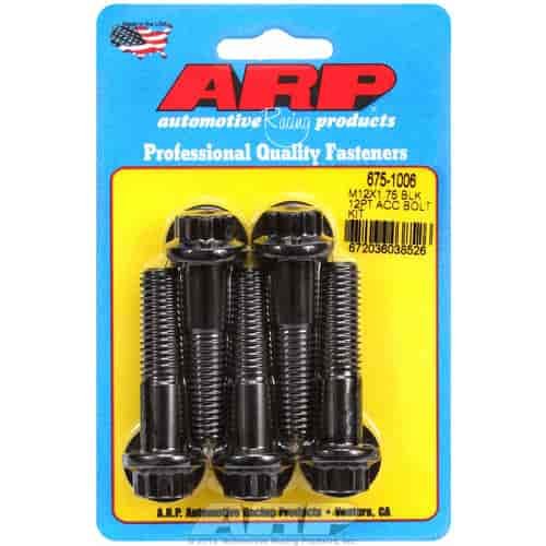 Black Oxide, M12 X 1.75, 50mm UHL, 12-point