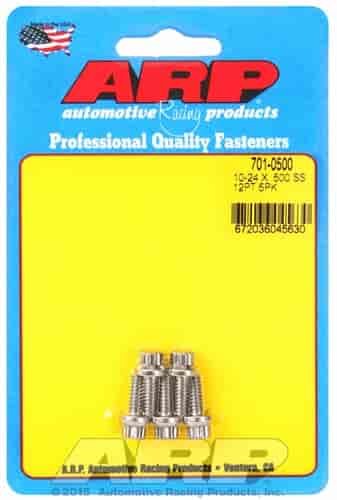 10-24 x .500 12pt SS bolts