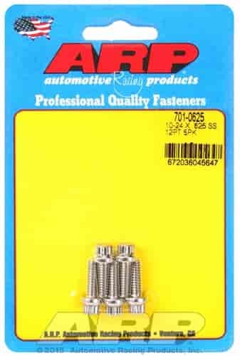 Stainless, 10"-24 x .625" UHL 12pt