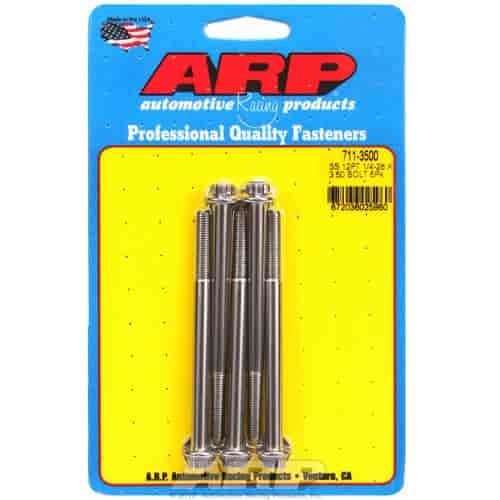 Stainless, 1/4" -28, 3.500" UHL, 12-Point