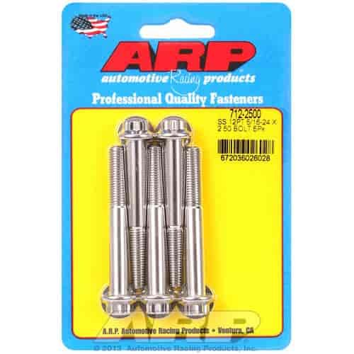 Stainless, 5/16" -24, 2.500" UHL, 12-Point