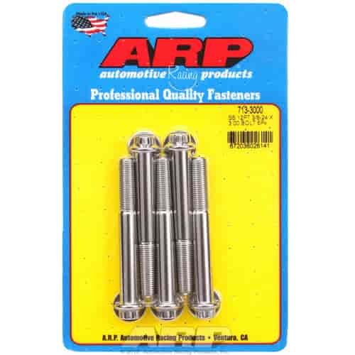 Stainless, 3/8" -24, 3.000" UHL, 12-Point