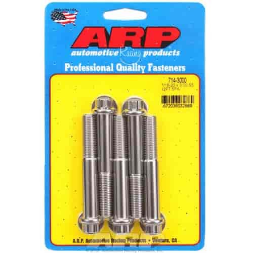 Stainless, 7/16" -20, 3.000" UHL, 12-Point