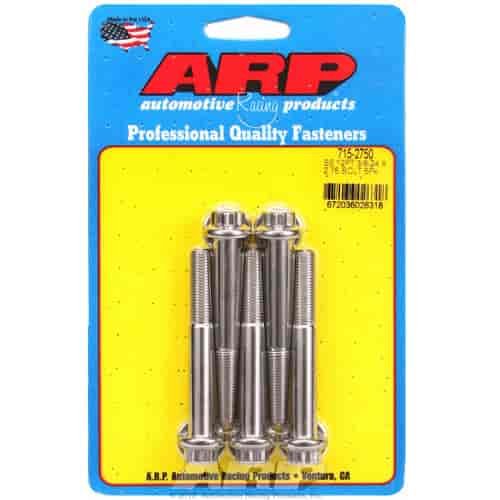 Stainless, 3/8" -24, 2.750" UHL, 12-Point