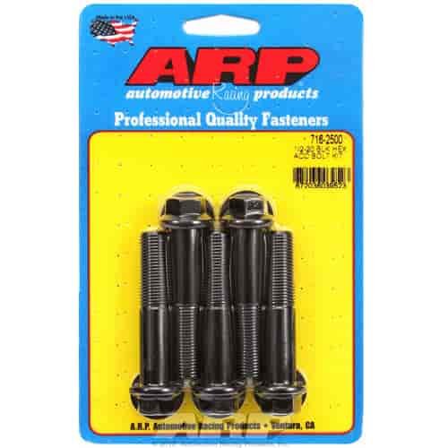 Black Oxide, 1/2" -20, 2.500" UHL, Hex