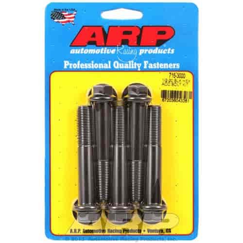 1/2 -20 x 3.000 hex black oxide bolts