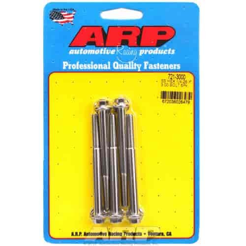 Stainless, 1/4" -28, 3.000" UHL, Hex