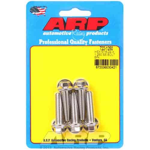 Stainless, 5/16" -24, 1.250" UHL, Hex