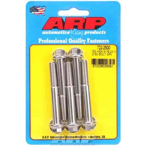 Stainless, 5/16" -24, 2.500" UHL, Hex