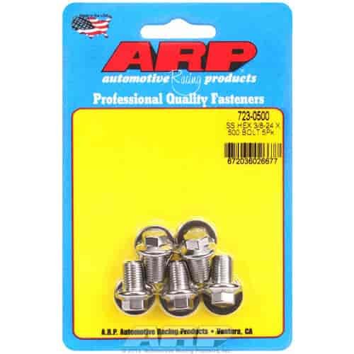 Stainless, 3/8" -24, 0.500" UHL, Hex