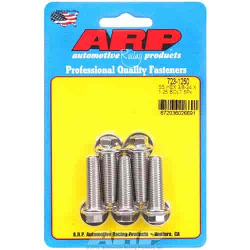 Stainless, 3/8" -24, 1.250" UHL, Hex