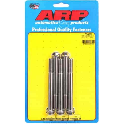 Stainless, 3/8" -24, 4.000" UHL, Hex
