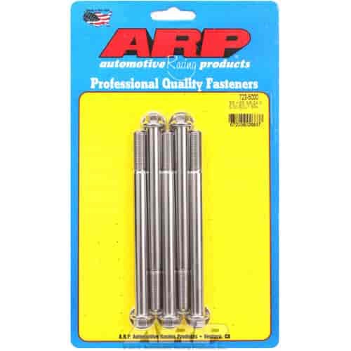 Stainless, 3/8" -24, 5.000" UHL, Hex