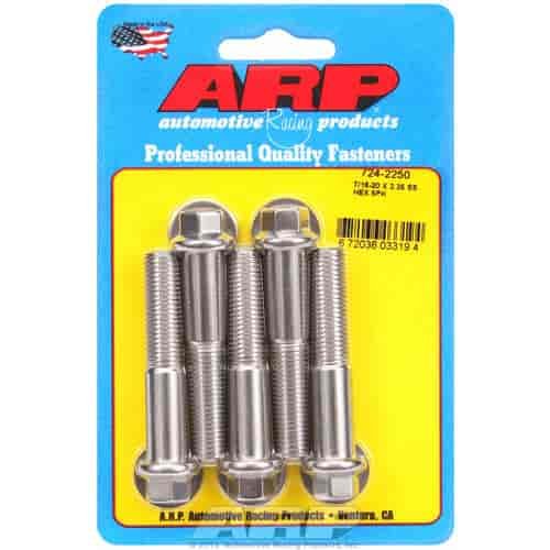 Stainless, 7/16" -20, 2.250" UHL, Hex