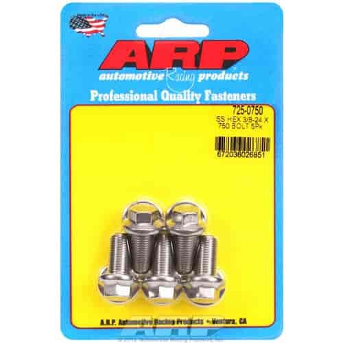 Stainless, 3/8" -24, 0.750" UHL, Hex