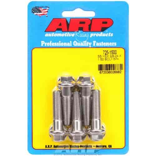 Stainless, 3/8" -24, 1.500" UHL, Hex