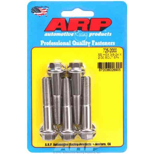 Stainless, 3/8" -24, 2.000" UHL, Hex