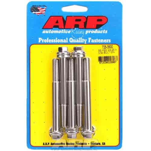 Stainless, 3/8" -24, 3.500" UHL, Hex