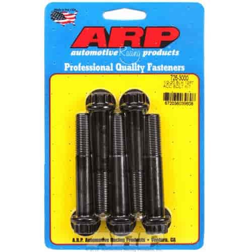 1/2 -20 x 3.000 12pt black oxide bolts