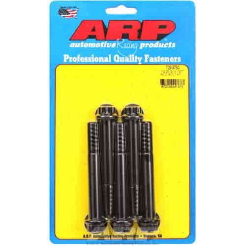 1/2 -20 x 3.750 12pt black oxide bolts