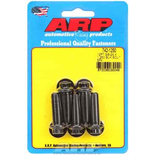 Black Oxide, 3/8" -24, 1.250" UHL, 12-Point