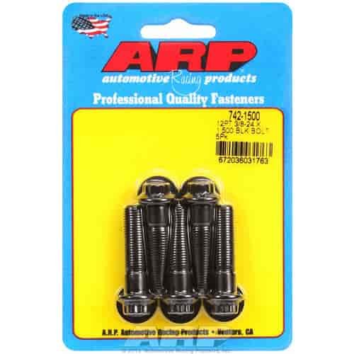 Black Oxide, 3/8" -24, 1.500" UHL, 12-Point