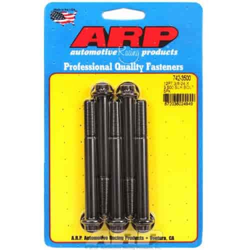 Black Oxide, 3/8" -24, 3.500" UHL, 12-Point