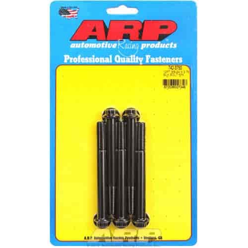 Black Oxide, 3/8" -24, 3.750" UHL, 12-Point