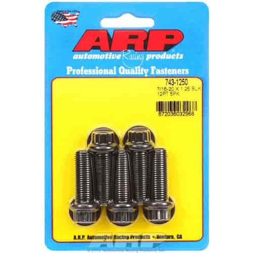 Black Oxide, 7/16" -20, 1.250" UHL, 12-Point