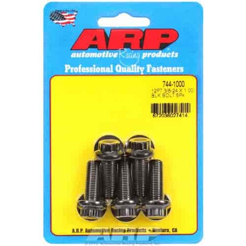Black Oxide, 3/8" -24, 1.000" UHL, 12-Point
