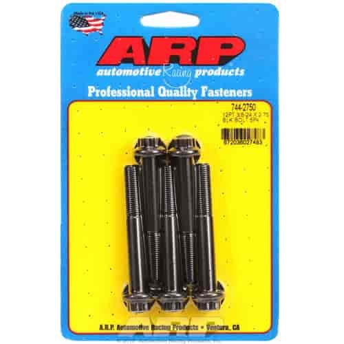Black Oxide, 3/8" -24, 2.750" UHL, 12-Point