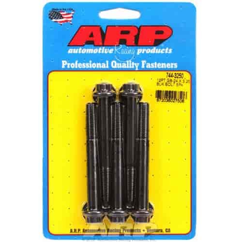 Black Oxide, 3/8" -24, 3.250" UHL, 12-Point