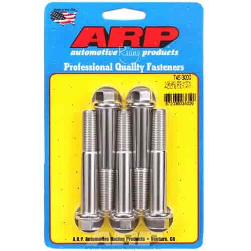 1/2 -20 x 3.000 hex SS bolts