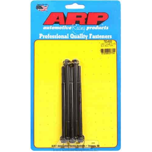 Black Oxide, 1/4" -28, 4.500" UHL, Hex