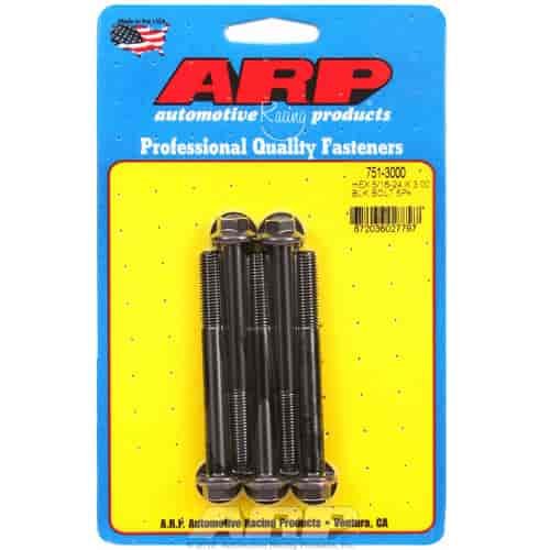 Black Oxide, 5/16" -24, 3.000" UHL, Hex