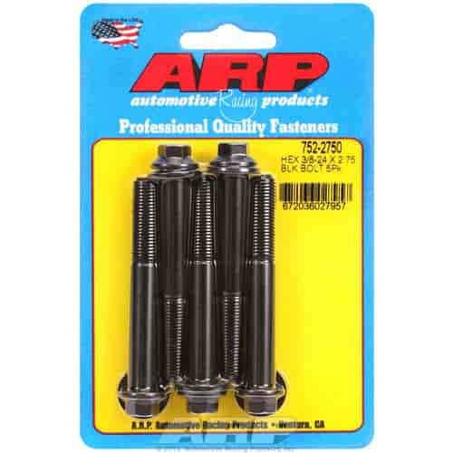 Black Oxide, 3/8" -24, 2.750" UHL, Hex