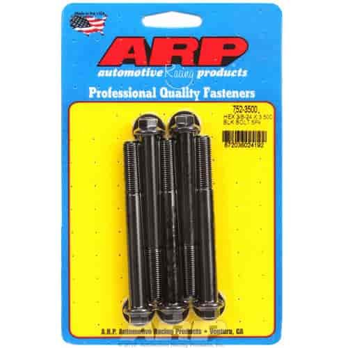 Black Oxide, 3/8" -24, 3.500" UHL, Hex