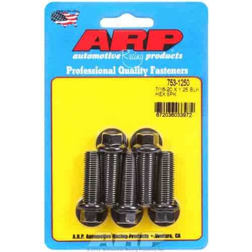 Black Oxide, 7/16" -20, 1.250" UHL, Hex